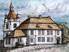 Армянский торговый дом и колокольня армянской церкви. 2013 год             